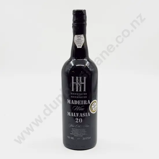 1 bottle Portugal Henriques & Henriques 20 year old MALVASIA Rare Madeira 750ml 20%