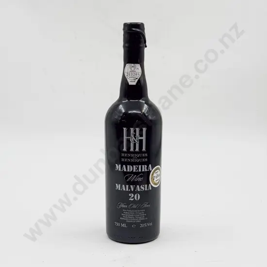 1 bottle Portugal Henriques & Henriques 20 year old MALVASIA Rare Madeira 750ml 20%
