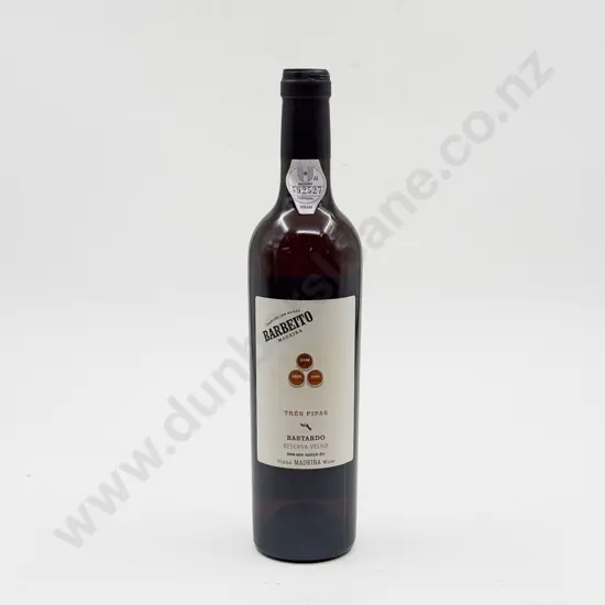 1 bottle Spain Barbeito 10 year old Tres Pipas “BASTARDO” Reserva Velha Madeira 500ml 19%