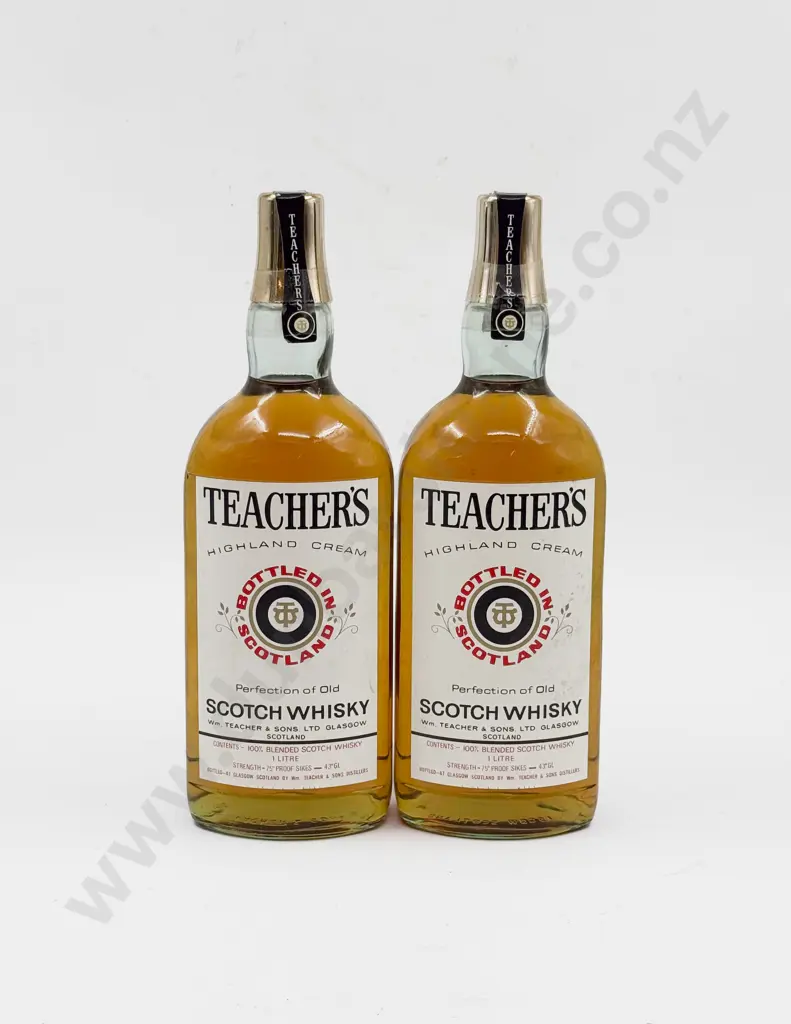 2 Bottles Teachers HIghland Cream Scotch Whisky 1l Image 1++