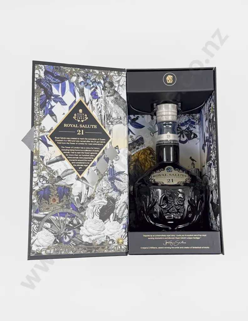 1 bottle Chivas ROYAL SALUTE 21 Year old “The Lost Blend” Scotch Whisky 700ml Image 1++