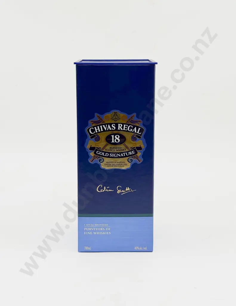 1 bottle Chivas Regal 18 year old “GOLD SIGNATURE” Scotch whisky 700ml. 40% Image 1++