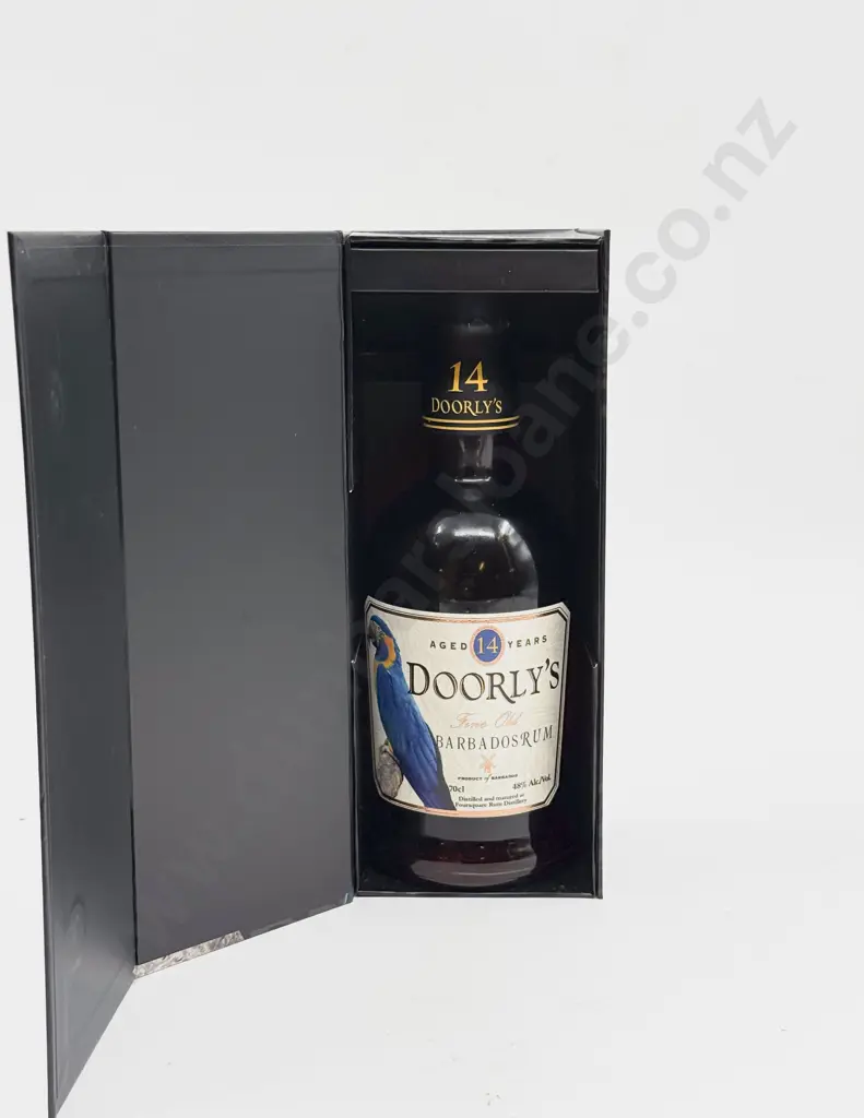 1 bottle Doorly’s Four Square Distillery 14 year old Barbados Rum 700ml 48% Image 1++