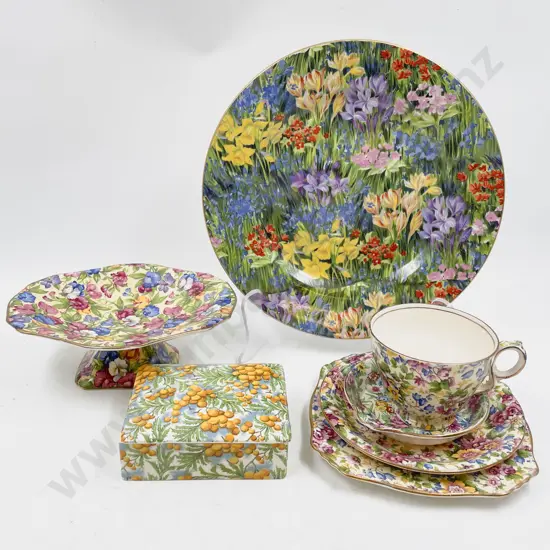 Quantity of Assorted All Over Floral Decorated China