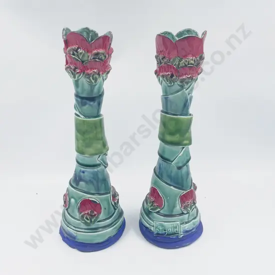 Pair of Katie Gold Candlesticks