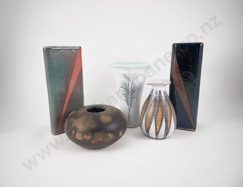 Two Paul Wotherspoon Vases & Three Others *PLEASE NOTE PHOTO CHANGE Image 1++