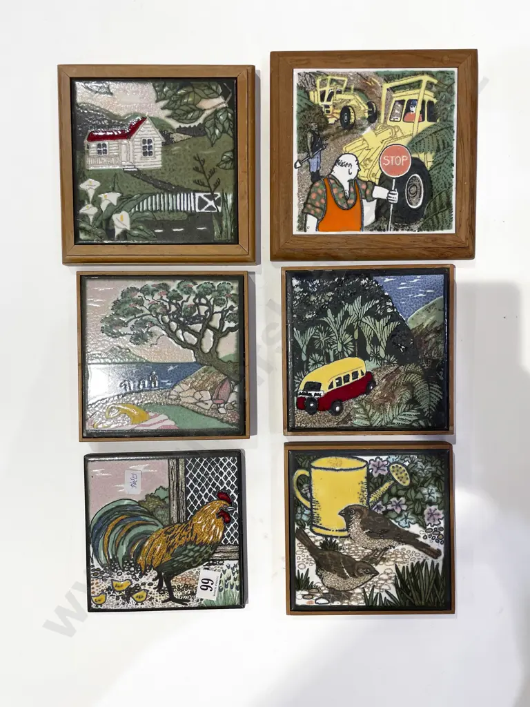 Six Assorted Decorative Tiles Image 1++