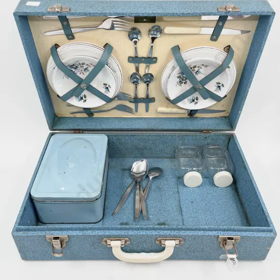 Vintage Cased Picnic Set