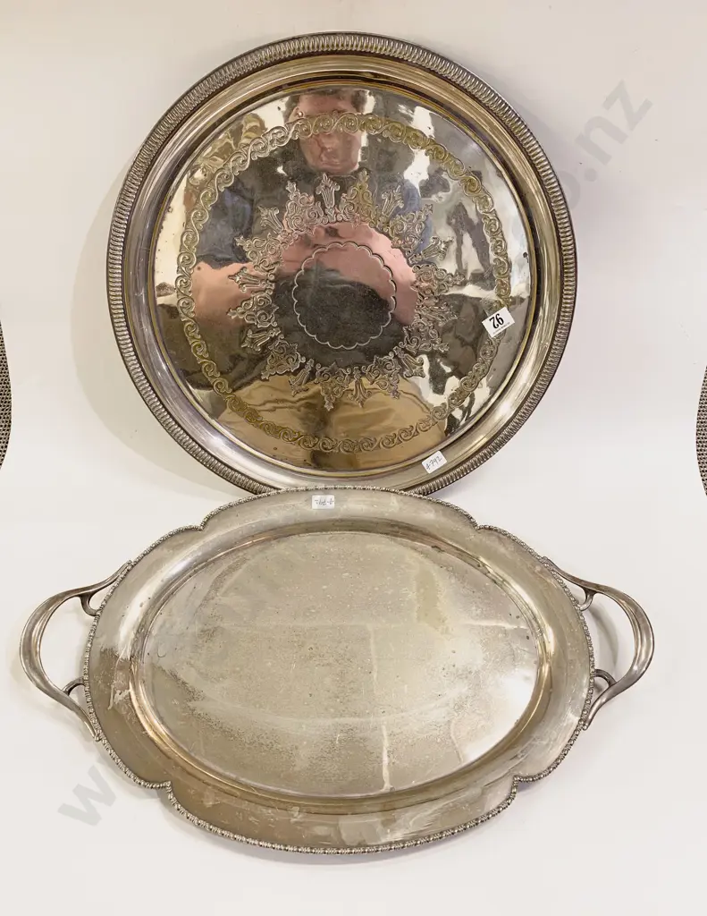 Fine Quality Footed S/P Circular Tray & Other S/P Tray Image 1++