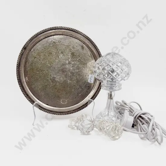 Small Crystal Table Lamp & Assorted