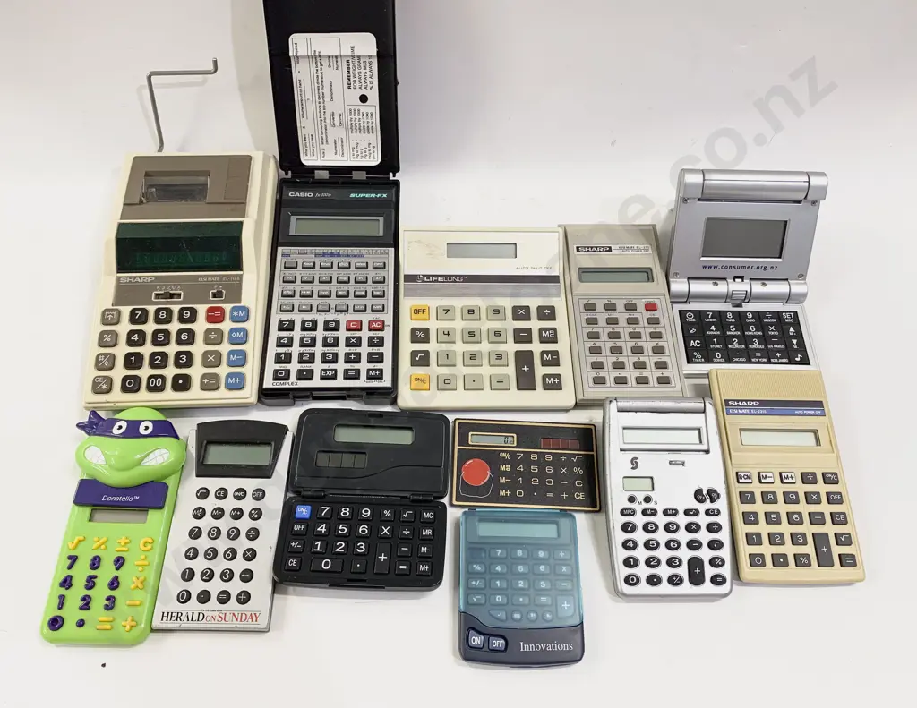 Quantity of Assorted Calculators Etc Image 1++