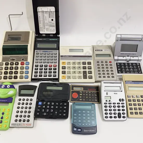 Quantity of Assorted Calculators Etc