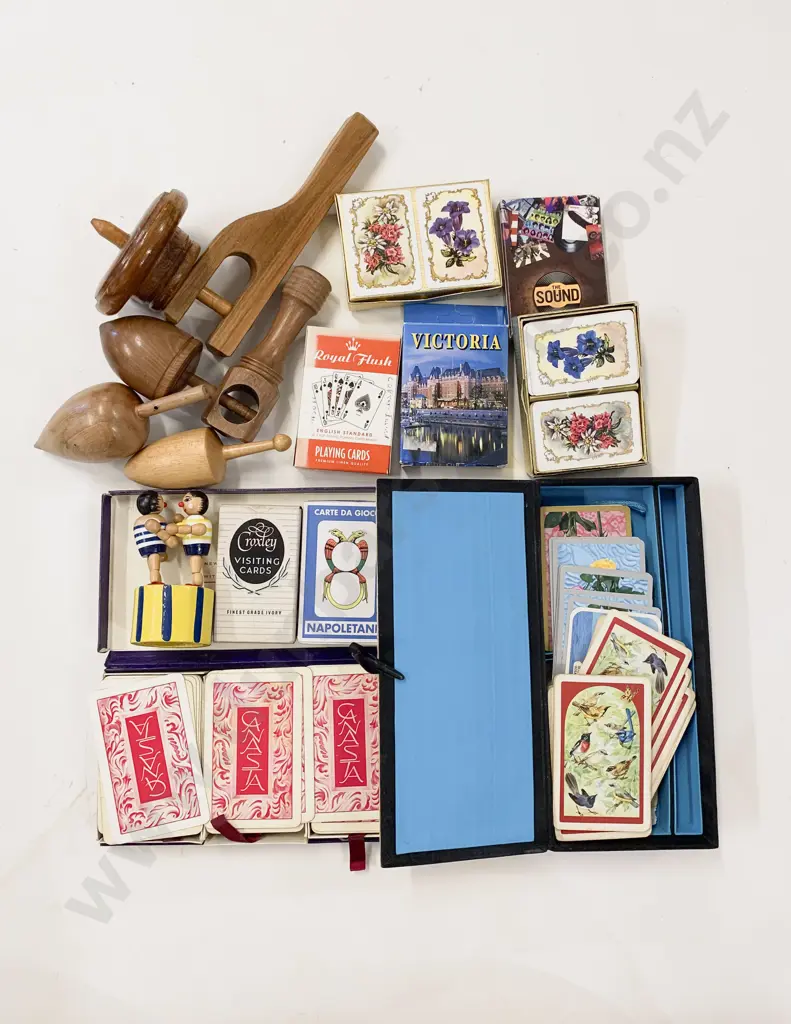 Quantity of Assorted Playing Cards & Spinning Tops Etc Image 1++