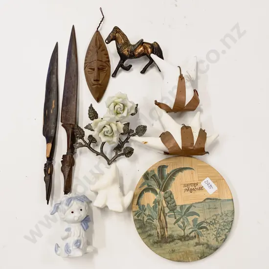 Boxed Quantity of Assorted Ornaments Etc