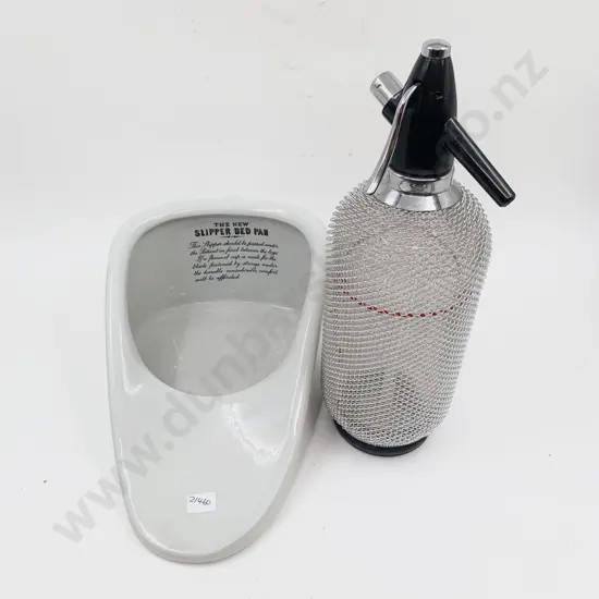 Soda Syphon Together with Slipper Bed Pan
