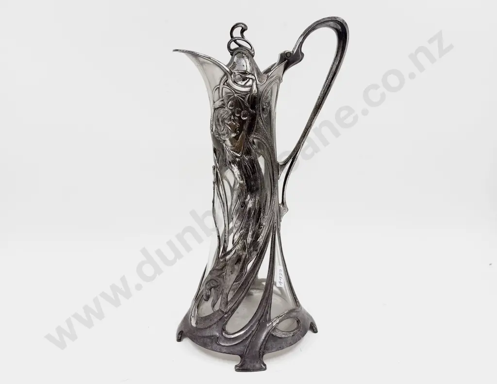 Large WMF Art Nouveau S/P Claret Jug Image 1++