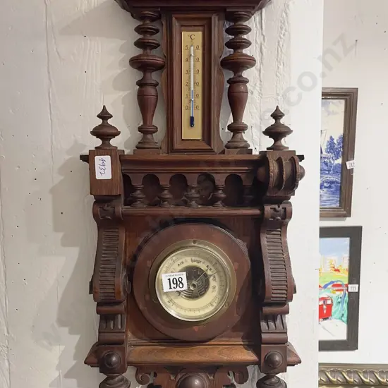 Wall Hanging Thermometer/Barometer