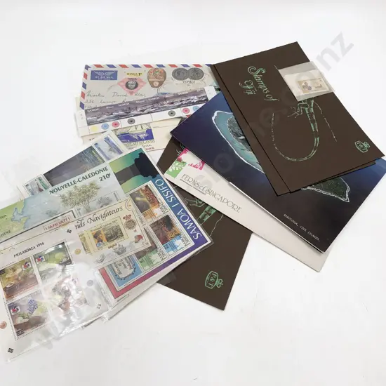 Qty Pacific Island PNG -  Fiji and other Stamps sorted  Loose Mint and FDC's etc