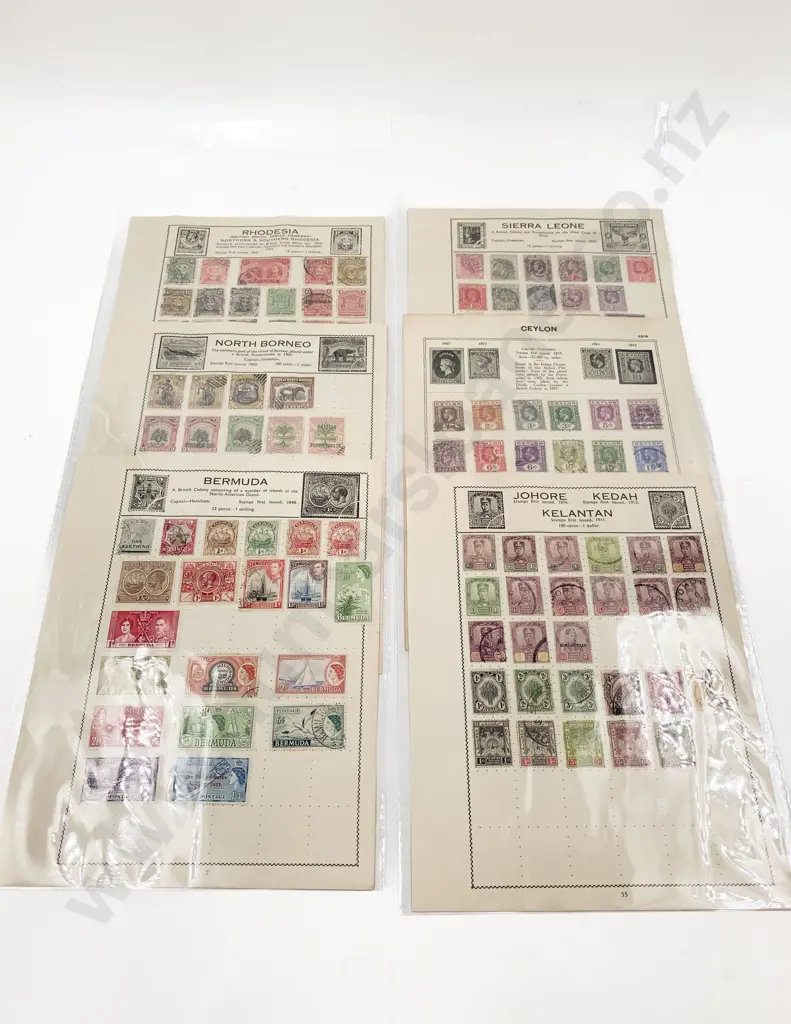 Pre-decimal Queen Victoria to EIIR assorted British Territories Stamps Image 1++