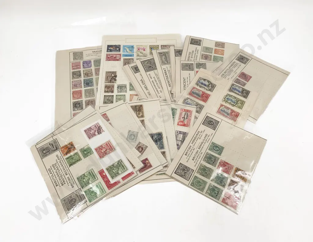 Pre-decimal Queen Victoria to EIIR assorted British Territories Stamps Image 1++