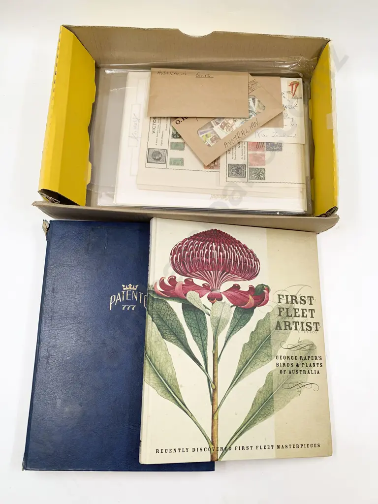 Australia Vintage Stock Album Loose Album Pages and First Fleet FDC's with Book Image 1++