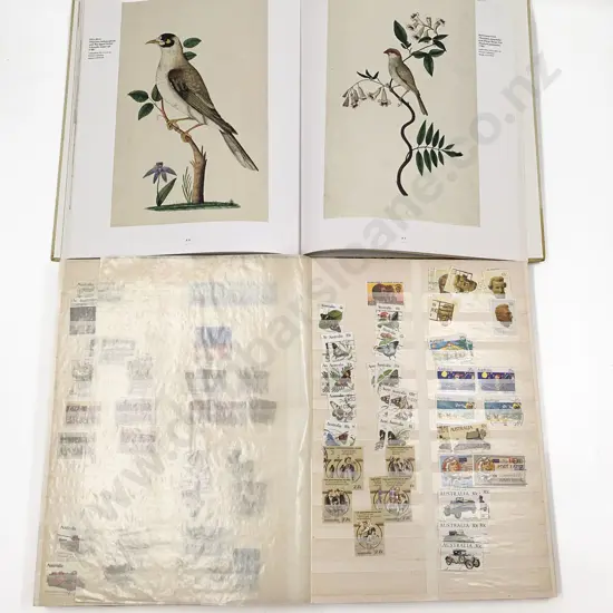 Australia Vintage Stock Album Loose Album Pages and First Fleet FDC's with Book