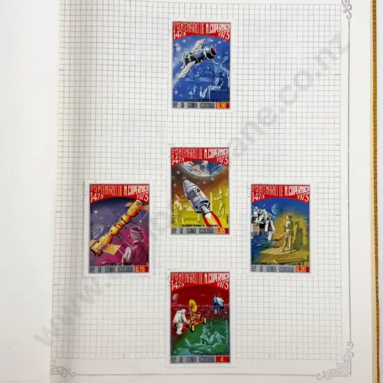 Four World Vintage Stamp Albums three with few stamps