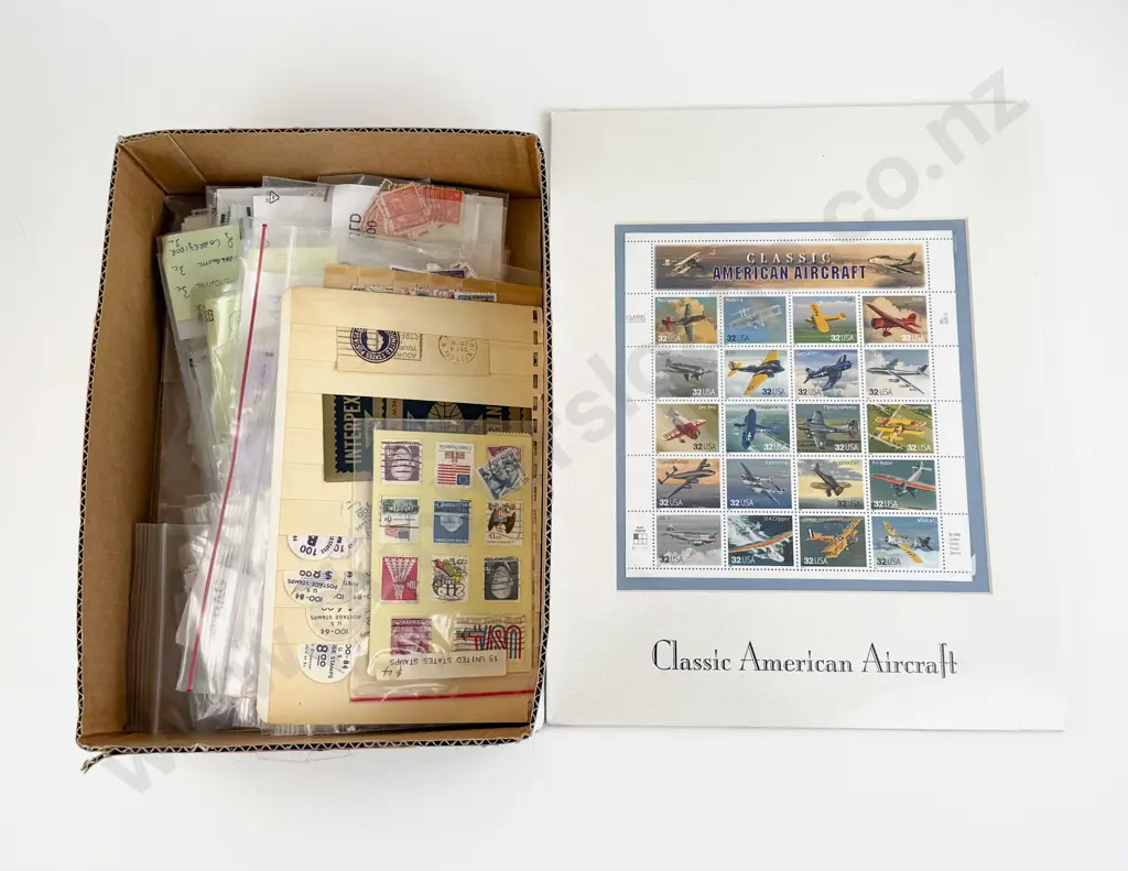 Qty US Vintage Loose Semi-Assorted Stamps Image 1++