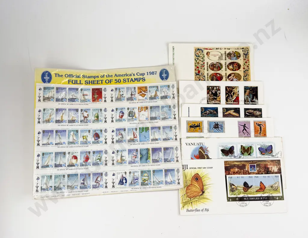Qty Pacific Island FDC's and Miniature Sheets Image 1++