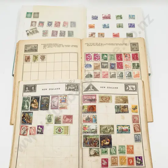 Four Vintage World Stamp Albums (few stamps) with FDC's