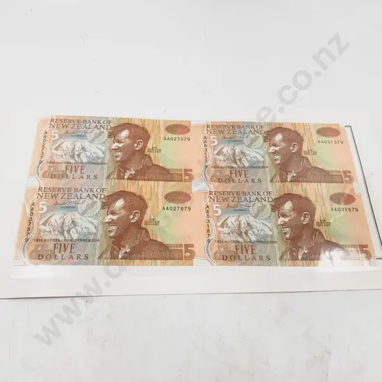 NZ 1992 Five Dollar Note Presentation Pack and 1987 Athletic FDC