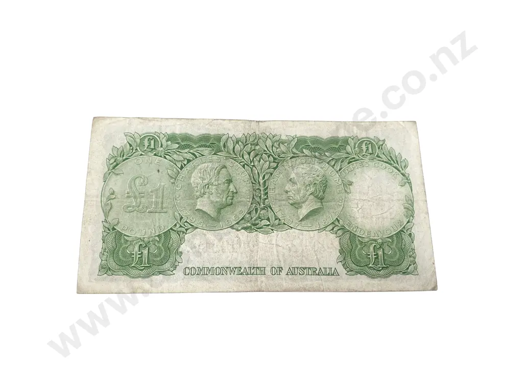 Australia Banknote One Pound Banknote signed Coombs/Wilson Image 1++