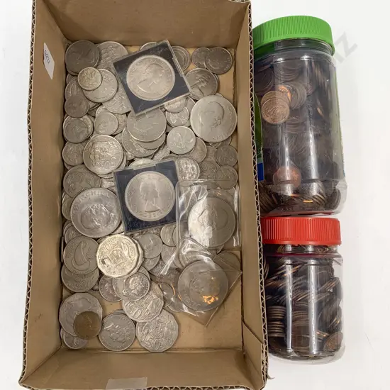 NZ Qty Mainly Old Decimal Coinage