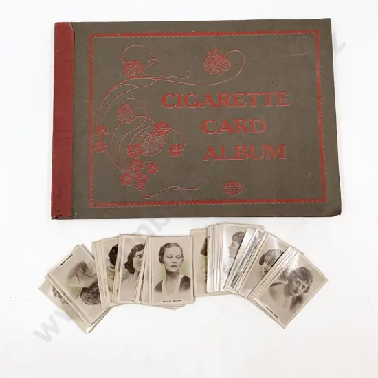Cigarette Card Album and Cards