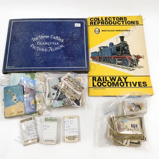 Cigarette Card Album and Cards with Cereal Cards and Album and Phone Cards