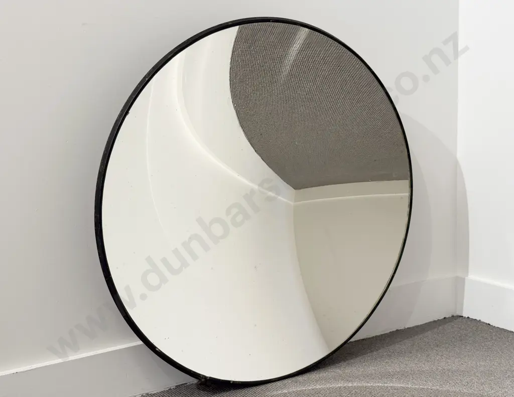 Rare Large WWII Parabolic Reflecting Mirror Circa 1940-45 Image 1++