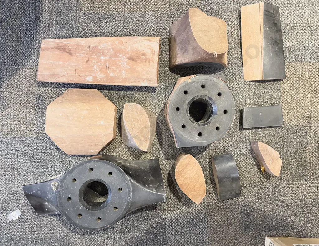 Vintage Ebonized Wooden Propeller Boss Image 1++