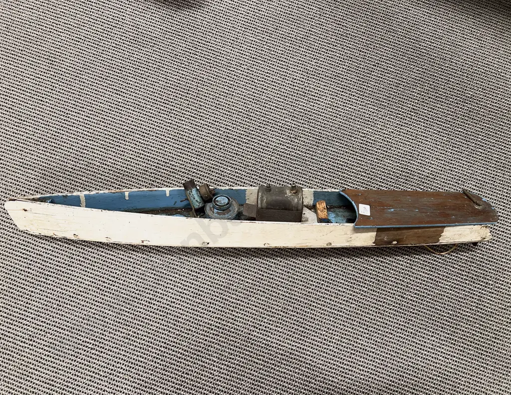 Scratch Built Steam Powered Pond Speed Boat (as is) Image 1++