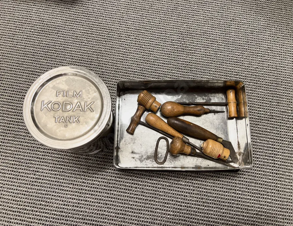 Qty of Assorted Vintage Hand Tools with Film Canister Image 1++