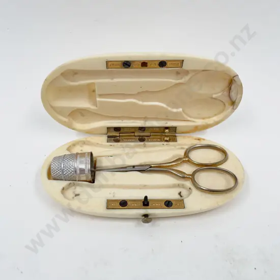 Antique Ivory Sewing Etui (Incomplete) - A/F