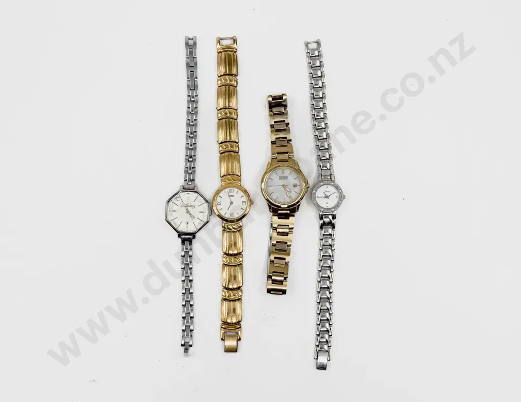 Four Assorted Dress Wrist Watches Image 1++