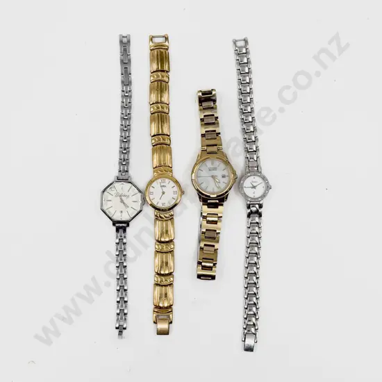 Four Assorted Dress Wrist Watches