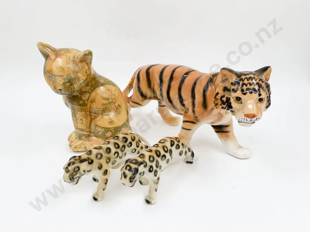 Cat Ornament and Assorted Big Cat Ornaments (faults) Image 1++