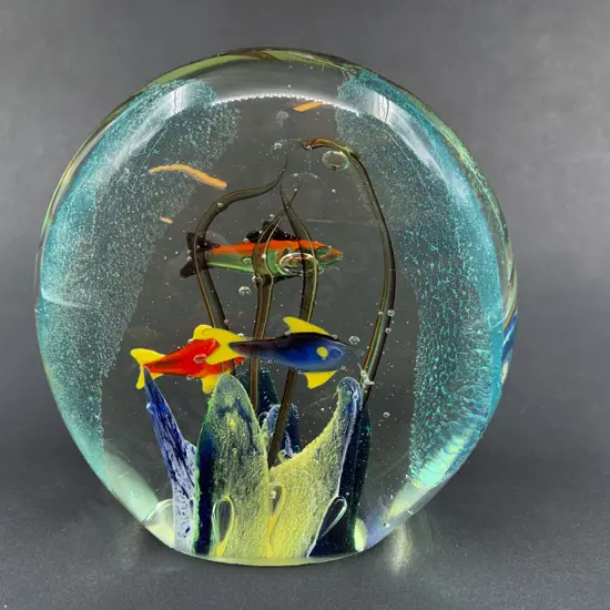 Ken Jasper Art Glass Paperweight