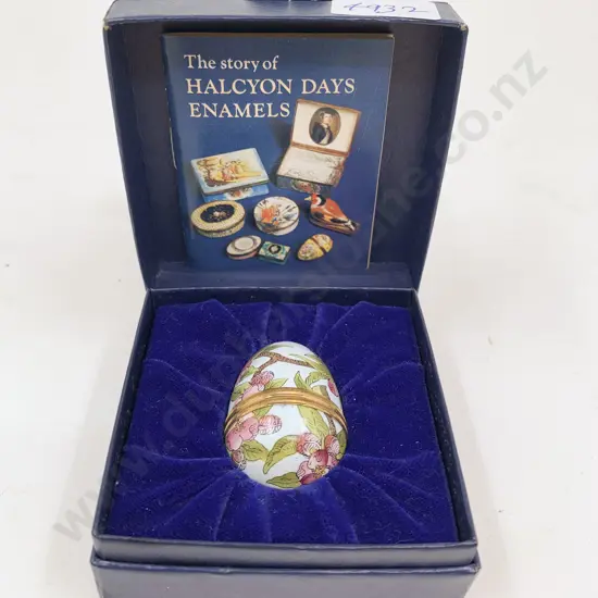 Boxed Halcyon Days Enamels Trinket Box