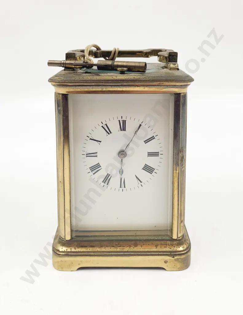 French Brass Carriage Clock Image 1++