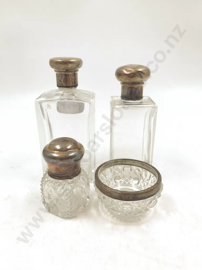 Three S/S Topped Vanity Bottles & Other Image 1++
