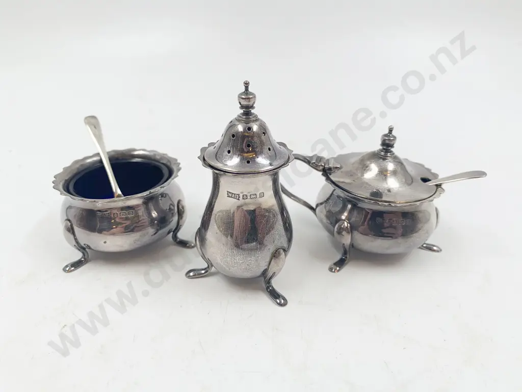 Cased S/S Three Piece Condiment Set Image 1++