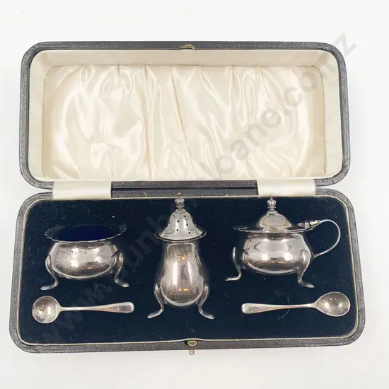 Cased S/S Three Piece Condiment Set