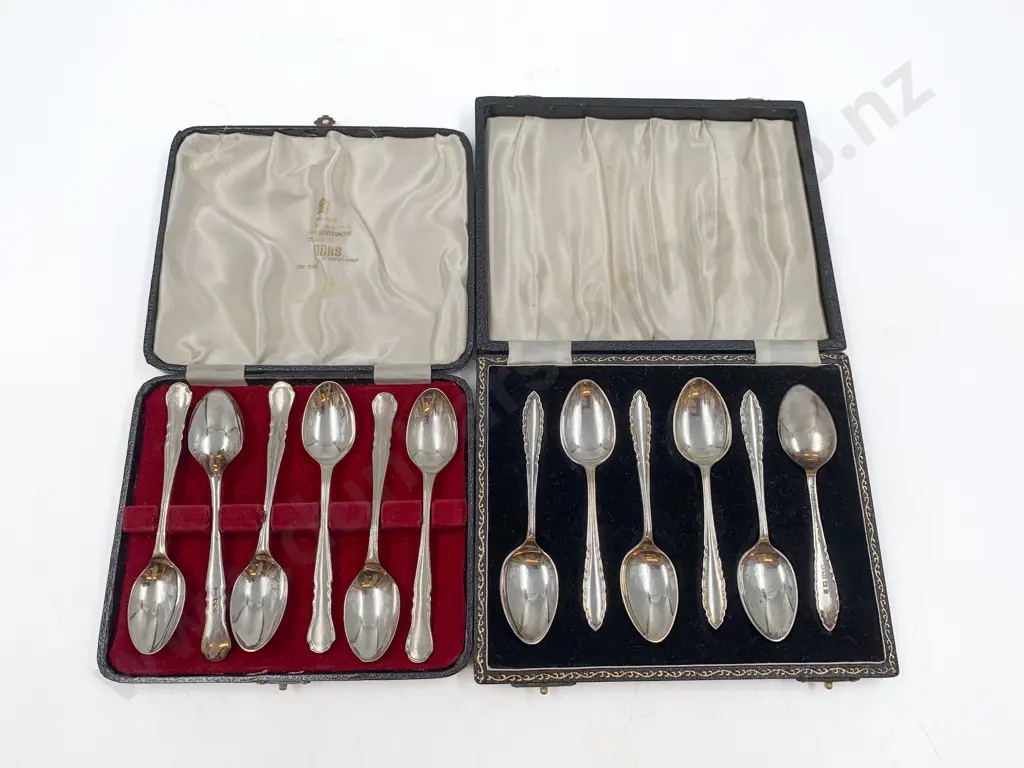 Two Cased Sets of S/S Spoons Image 1++
